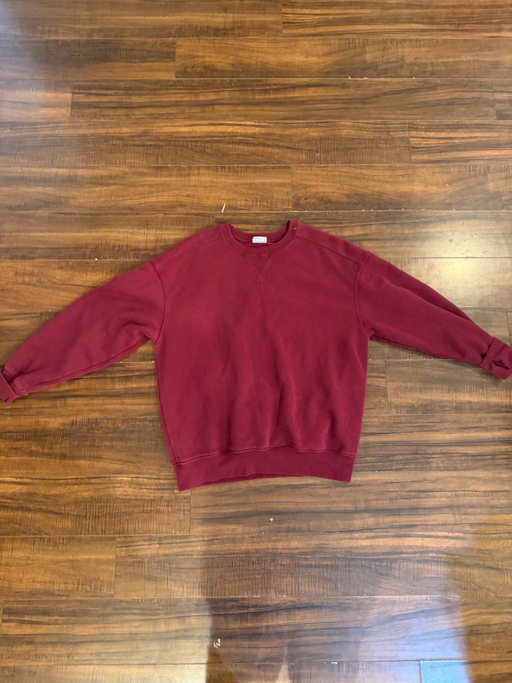 aerie Wine Red Crewneck Sweatshirt